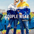 Men'S Novelty Color Block Pullover Fleece Hoodie Casual Sweatshirt