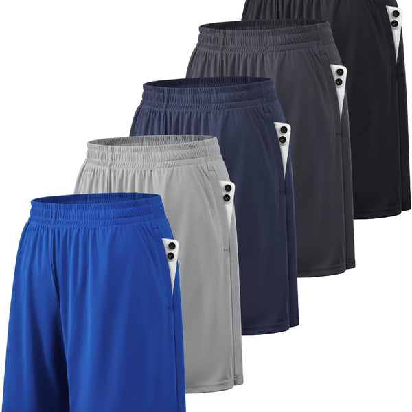 Mens Athletic Shorts with Pockets Quick Dry Workout Shorts Men