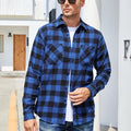 Mens Button down Regular Fit Long Sleeve Casual Flannel Shirts