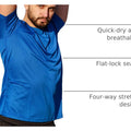 Men'S 1/3 Pack Workout Shirts Quick Dry Mesh Athletic T-Shirts