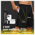 Mens Athletic Shorts with Pockets Quick Dry Workout Shorts Men