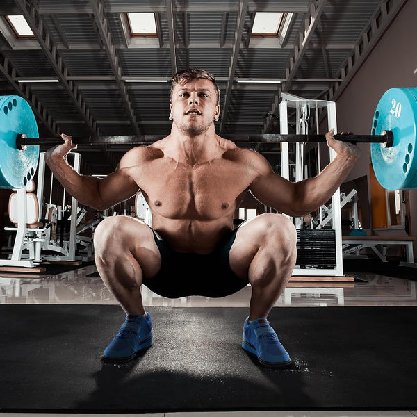MEGIN Deadlift Shoes - Elevated Heel Gym Footwear for Powerlifting, Weightlifting & Strength Training - Non-Slip Sole Lifting Shoes for Men