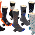 Mio Marino Men'S Dress Socks - Colorful Funky Socks for Men - 12 Pack - Retro Collection - 13-15