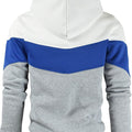 Men'S Novelty Color Block Pullover Fleece Hoodie Casual Sweatshirt