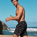 Mens Swim Trunks Quick Dry Mesh Linner with Pockets 7" Beach Shorts