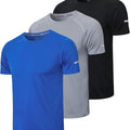 Men'S 1/3 Pack Workout Shirts Quick Dry Mesh Athletic T-Shirts