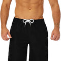 Mens Swim Trunks Long, Quick Dry Boardshorts, 9 Inches Inseam Bathing Suits with Mesh Lining