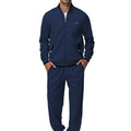 Men'S Tracksuits Sweatsuits for Men Set Track Suits 2 Piece Casual Athletic Jogging Warm up Full Zip Sweat Suits Navy 2XL
