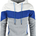 Men'S Novelty Color Block Pullover Fleece Hoodie Casual Sweatshirt