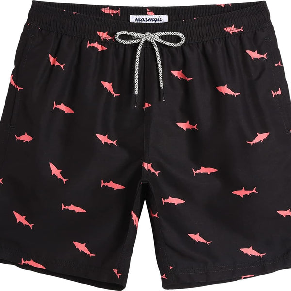 Mens Swim Trunks Quick Dry Mesh Linner with Pockets 7" Beach Shorts